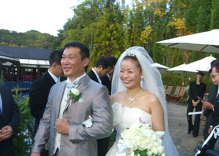谷龍治 初段（愛媛湯の山道場）・こずえちゃんの結婚式に出席。お幸せに！