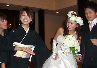 谷龍治 初段（愛媛湯の山道場）・こずえちゃんの結婚式に出席。お幸せに！